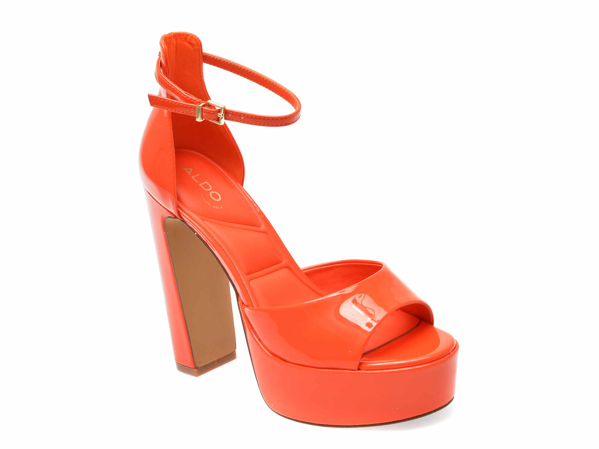 Sandale ALDO portocalii, NISSA820, din piele ecologica