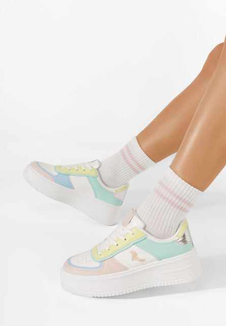 Sneakers cu platformă Kadence multicolori
