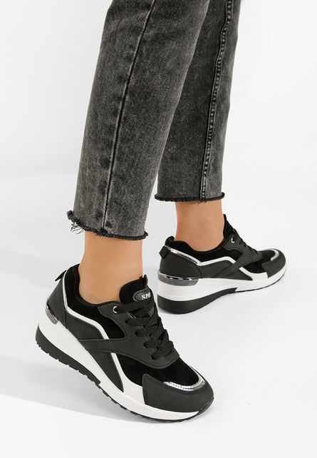 Sneakers cu platforma Marteina negri