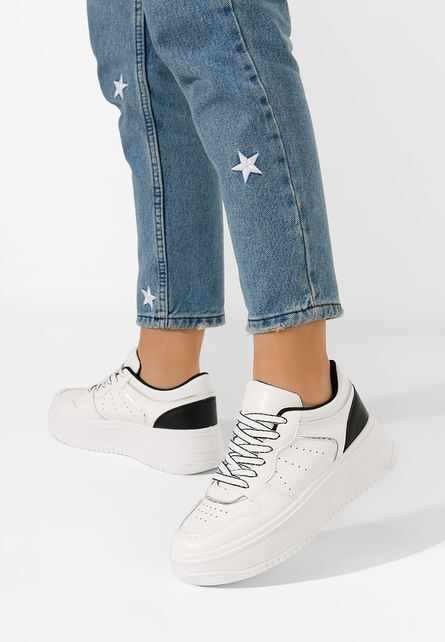 Sneakers cu platformă Ravilia albi