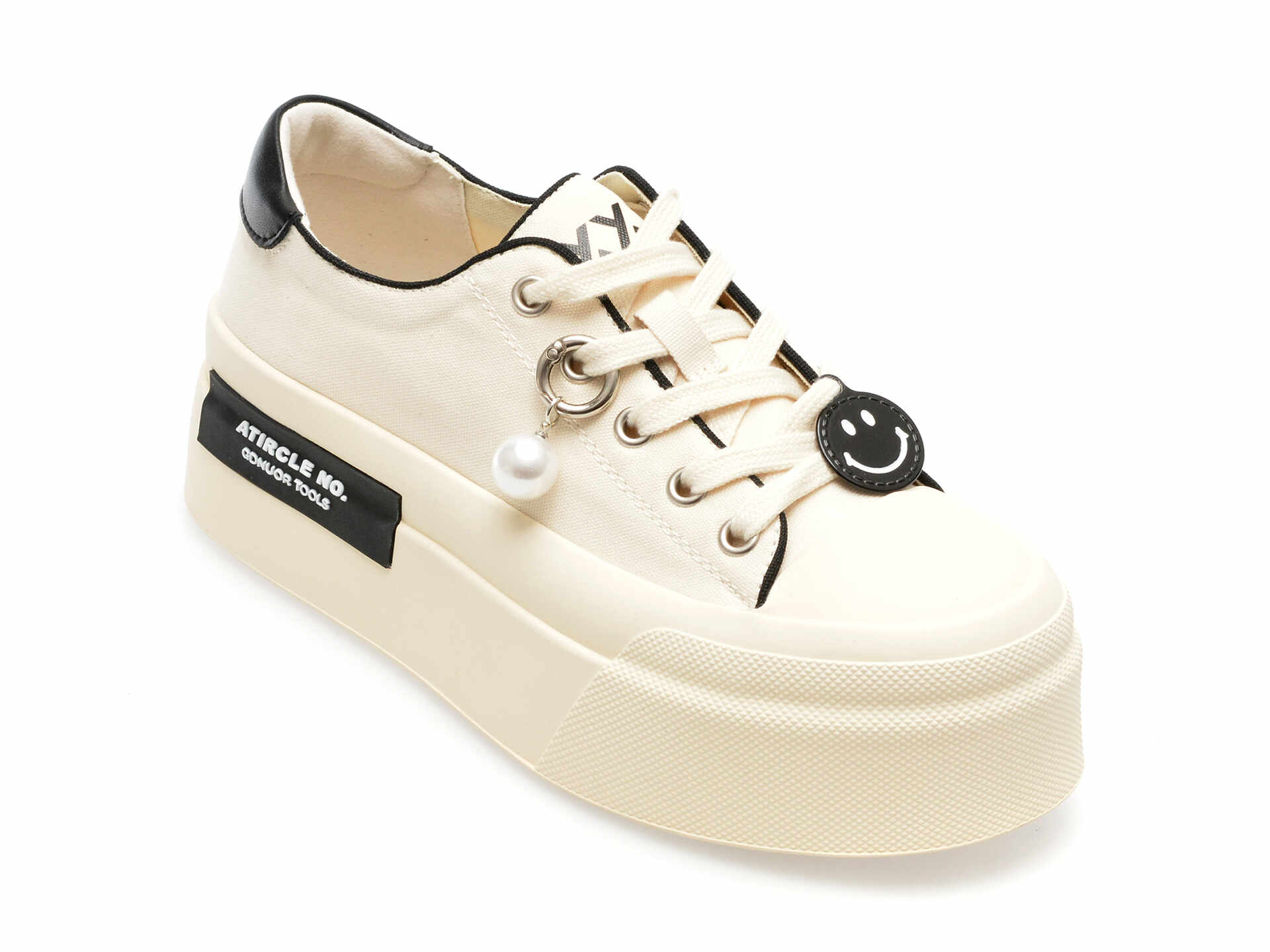 Pantofi GRYXX albi, H9350, din material textil