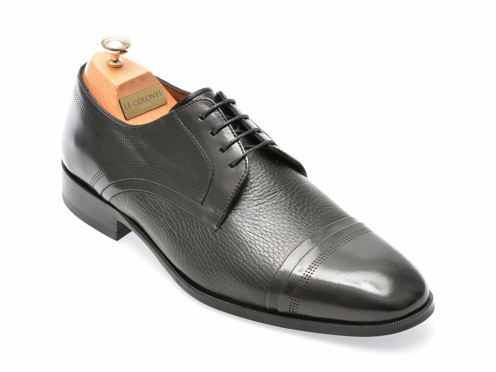 Pantofi LE COLONEL negri, 48470, din piele naturala