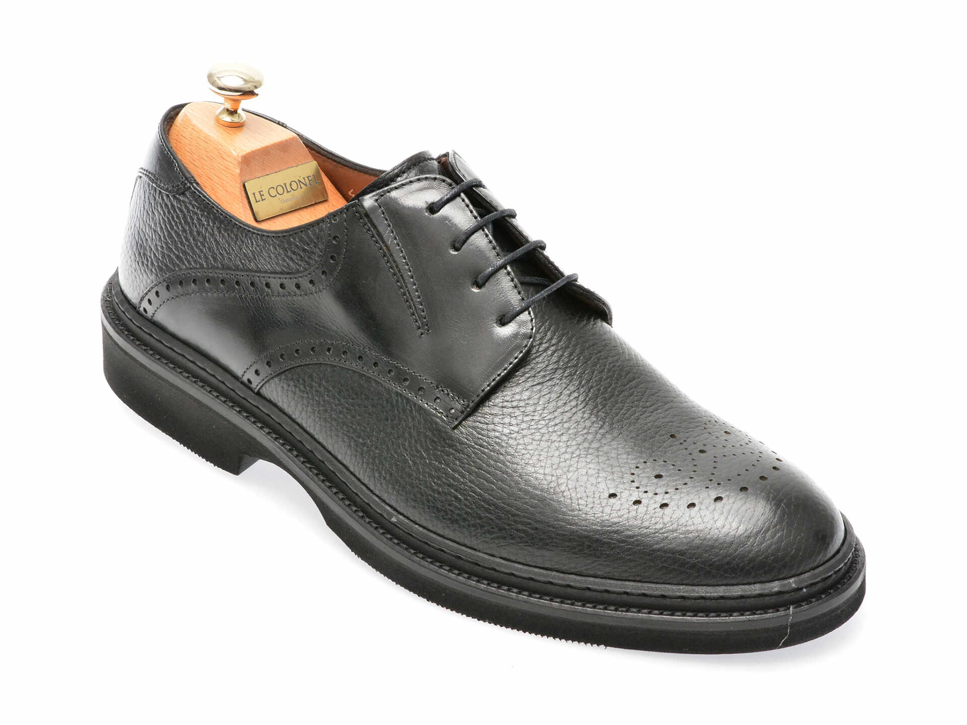 Pantofi LE COLONEL negri, 61722, din piele naturala