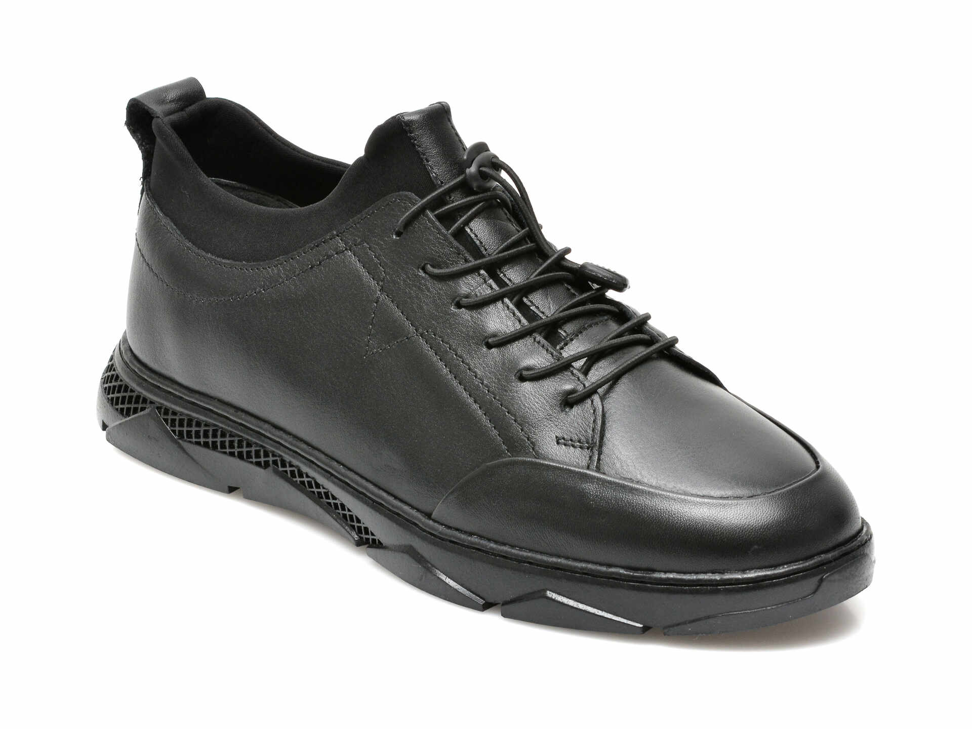 Pantofi BRAVELLI negri, 13074, din piele naturala
