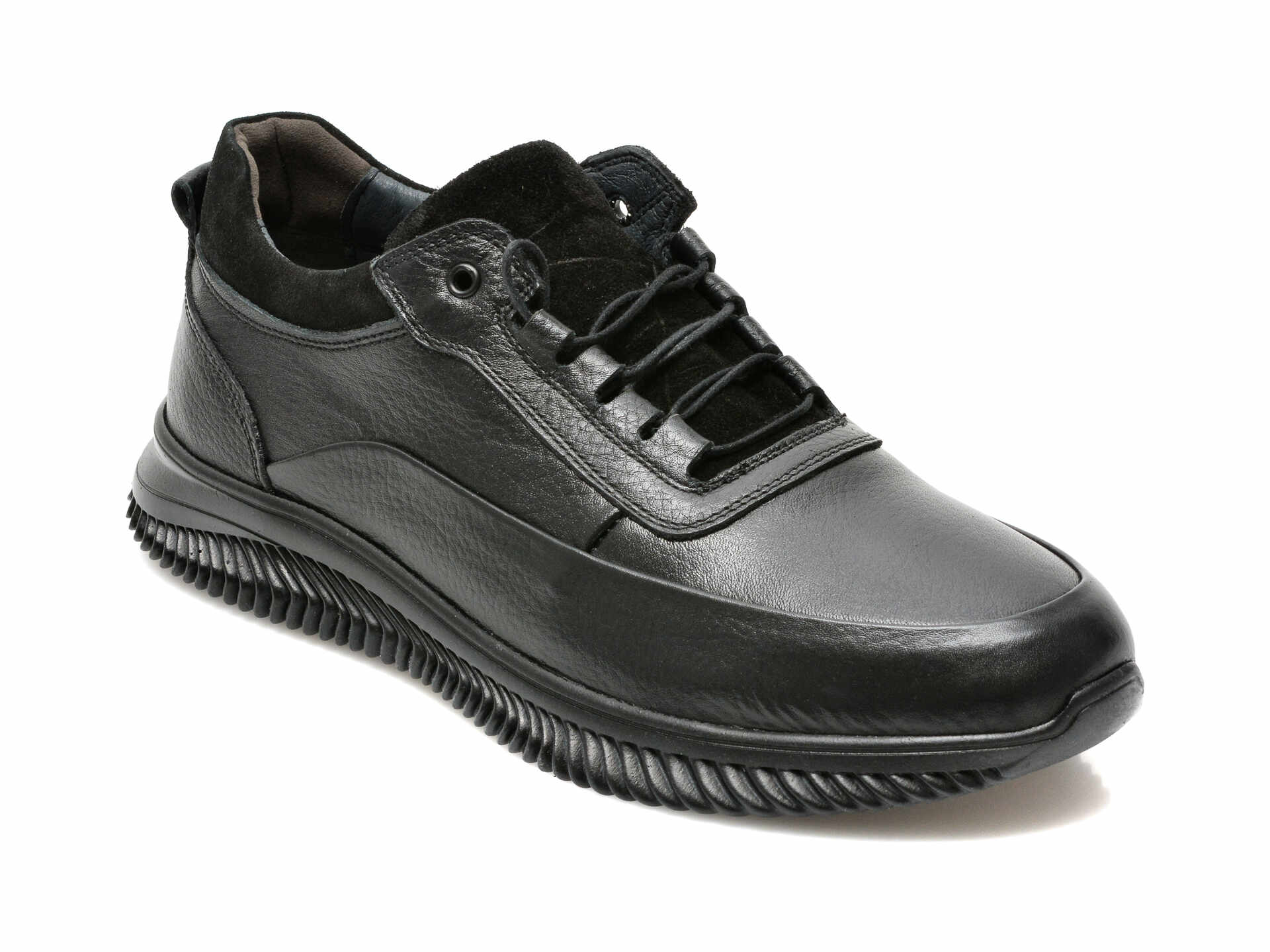 Pantofi BRAVELLI negri, 401019, din piele naturala