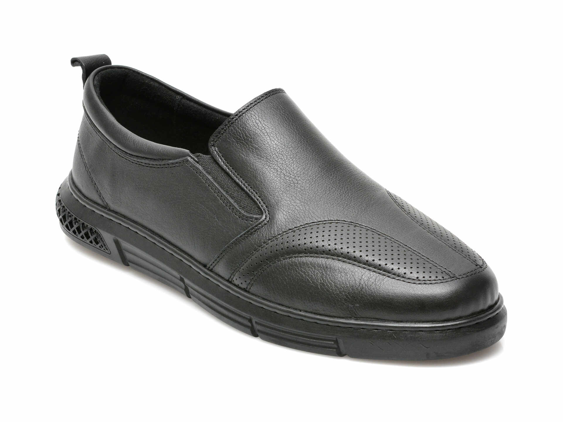 Pantofi BRAVELLI negri, 55605, din piele naturala