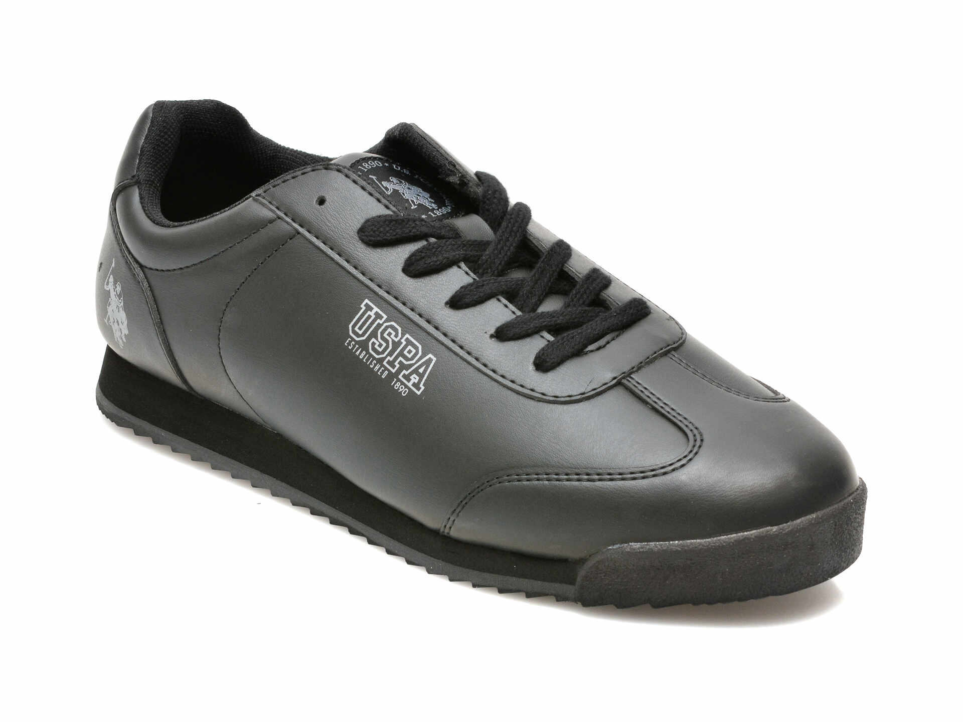 Pantofi sport US POLO ASSN negri, DEEP, din piele ecologica