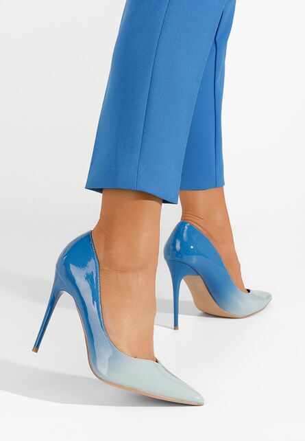 Pantofi stiletto Roxilana albastri