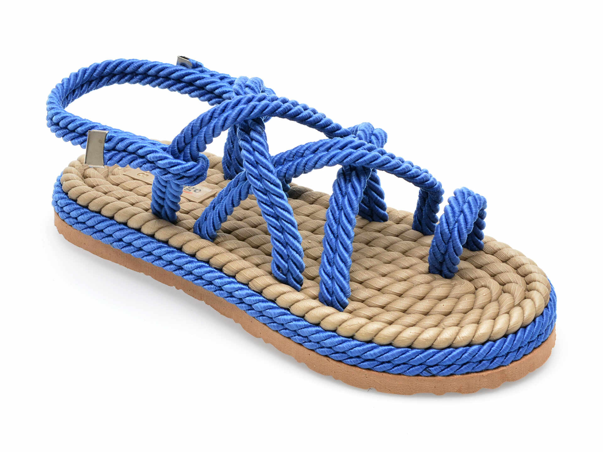 Sandale IMAGE albastre, 2022, din material textil