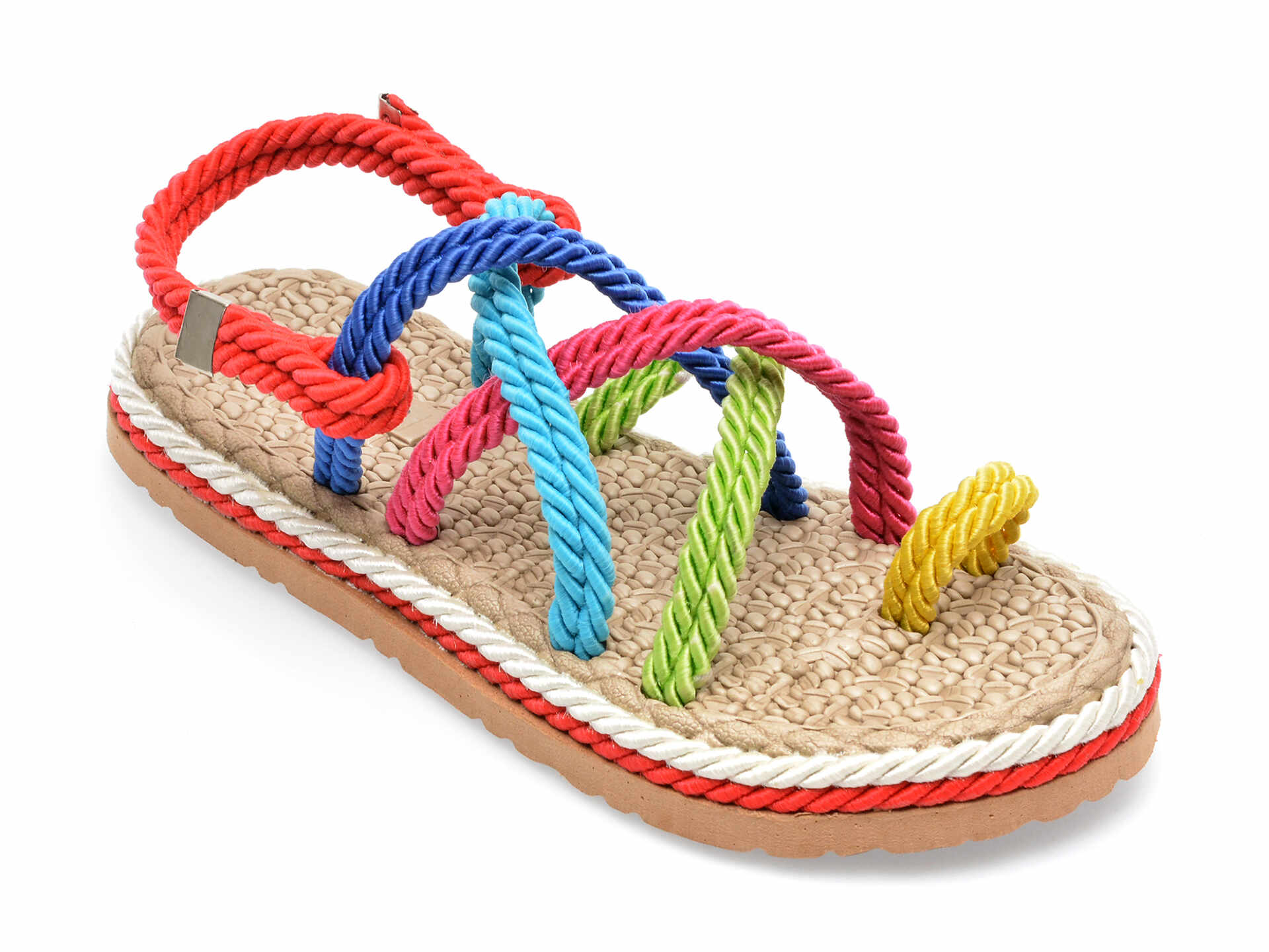 Sandale IMAGE multicolor, 20221, din material textil