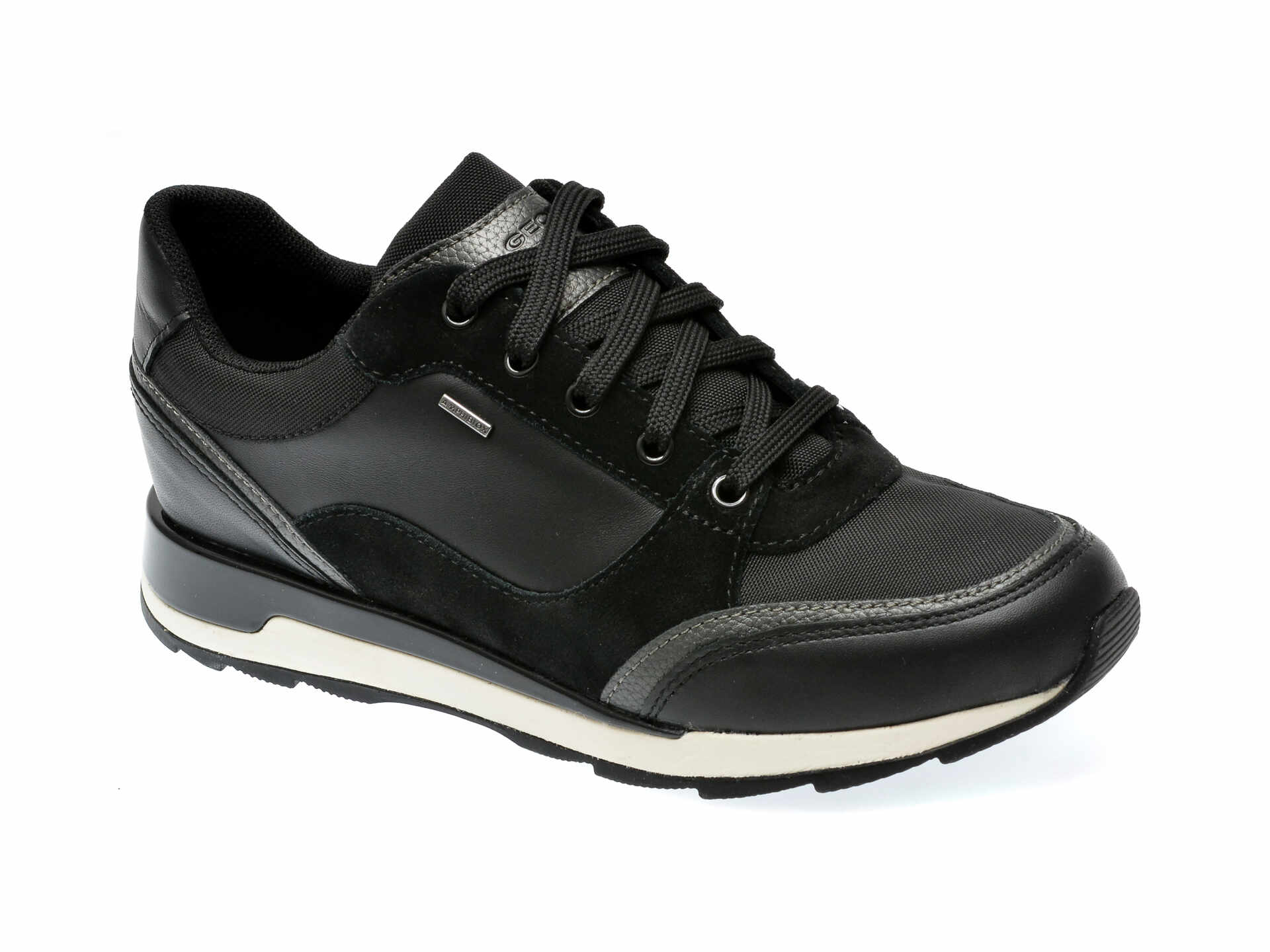Pantofi GEOX negri, D36LYB, din piele naturala