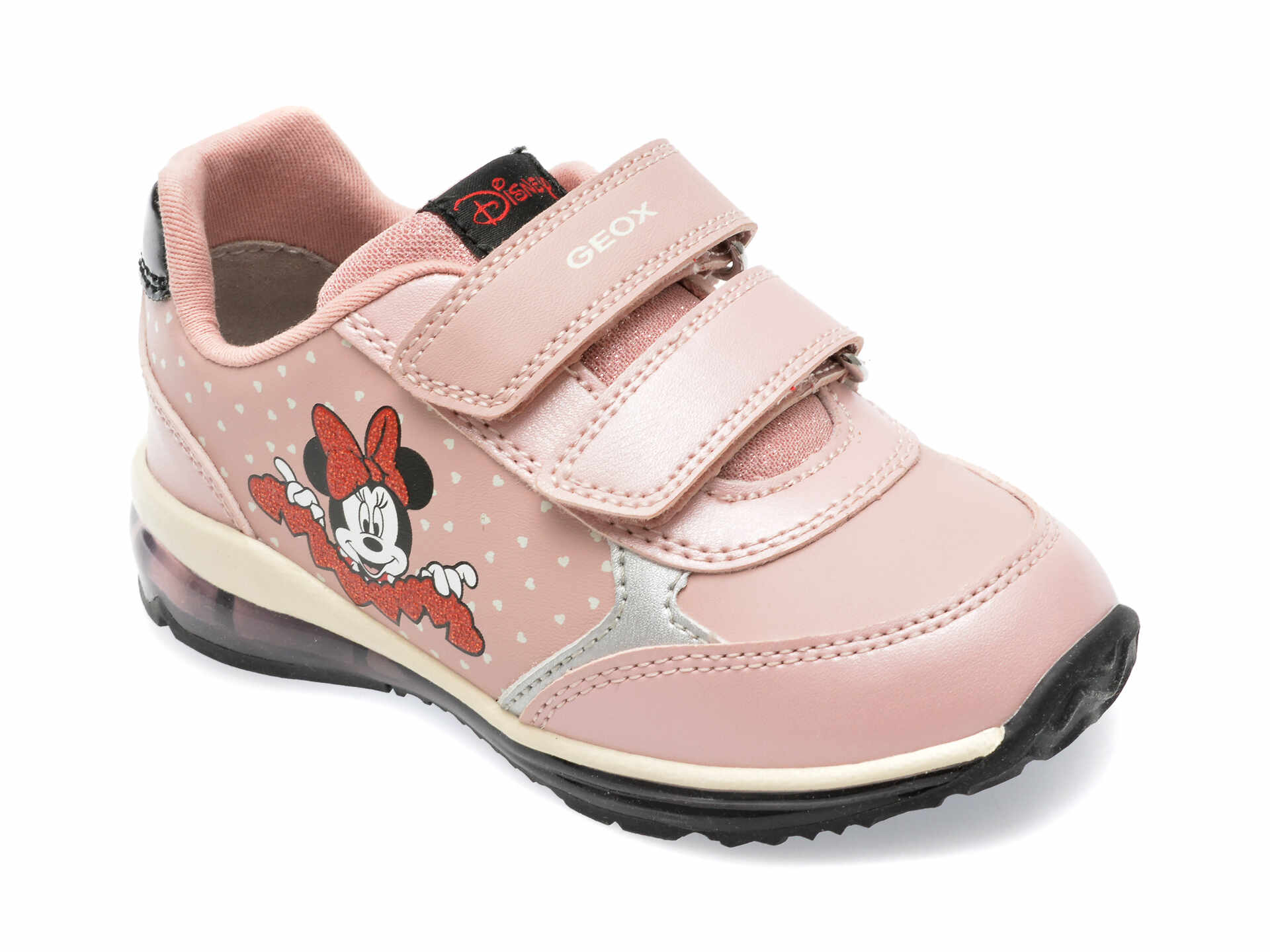 Pantofi GEOX roz, B3685C, din piele ecologica