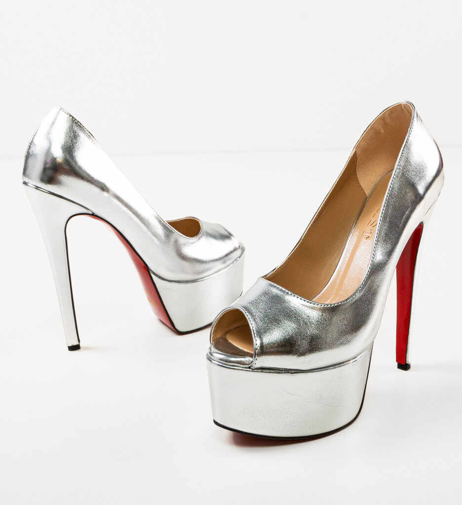 Pantofi dama Cohan Argintii 2