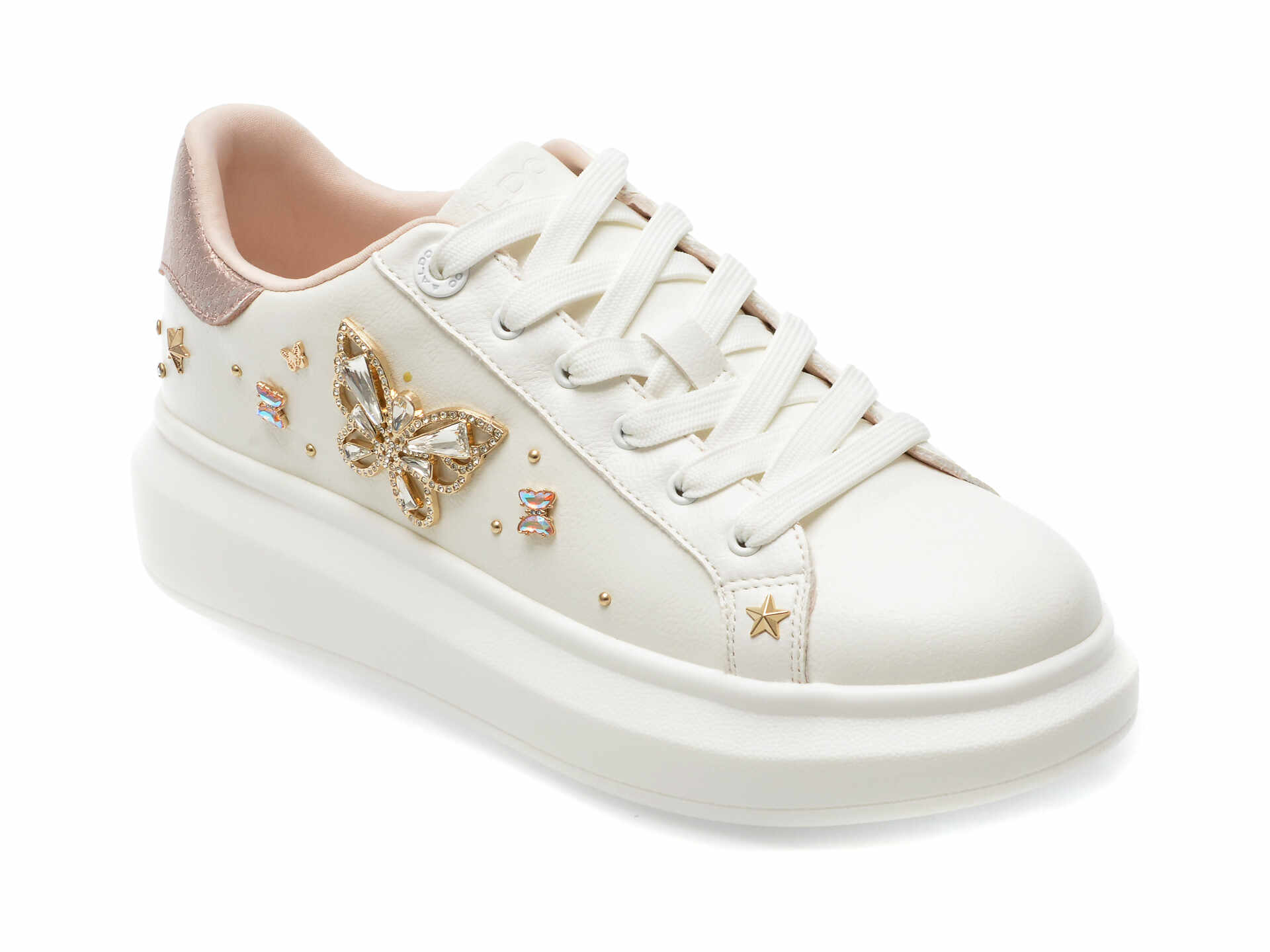 Pantofi sport ALDO albi, GWAOSSI100, din piele ecologica