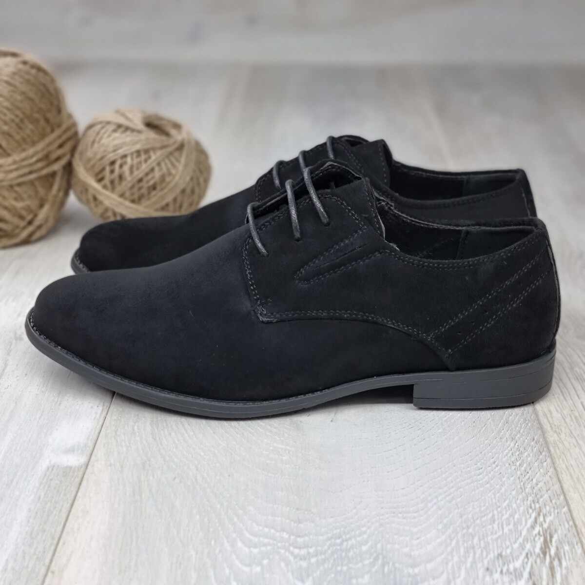 Pantofi Negri Cu Siret Samuel