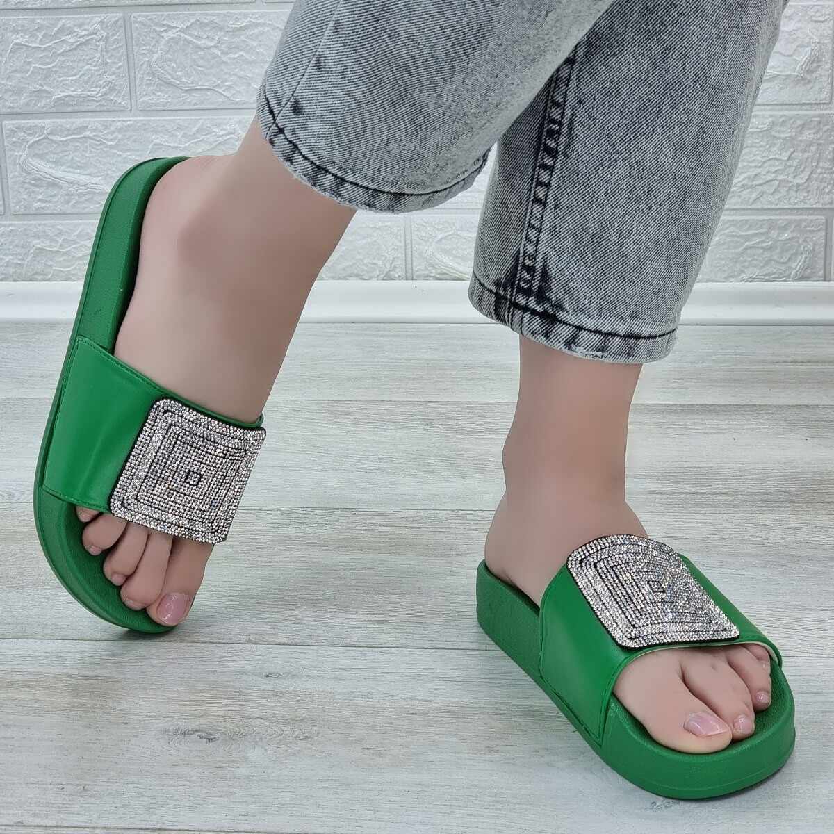 Papuci Dama Verde Caitalina