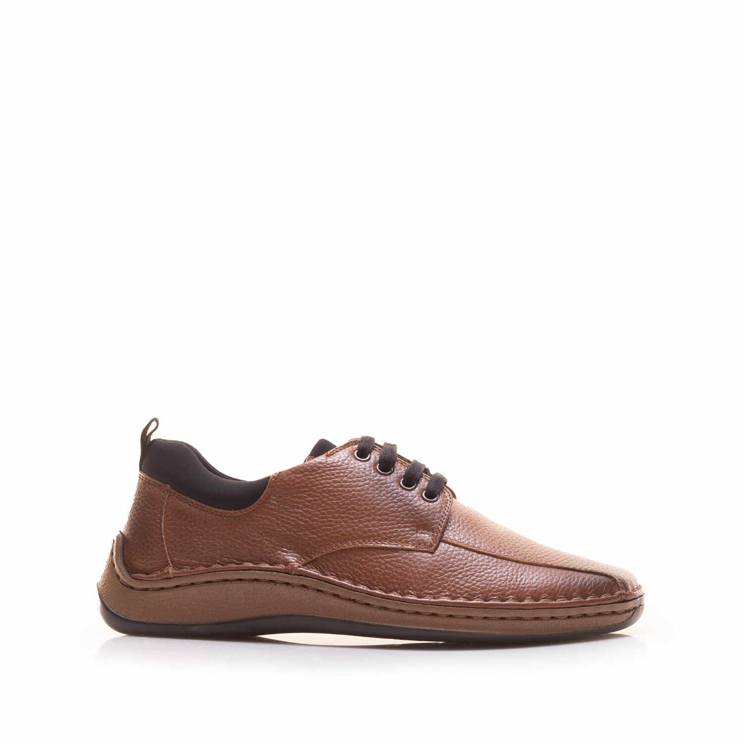 Pantofi casual bărbați din piele naturală, Leofex - 982 Cognac Box