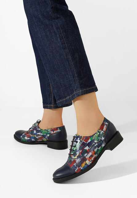 Pantofi oxford dama Genave V4 multicolori