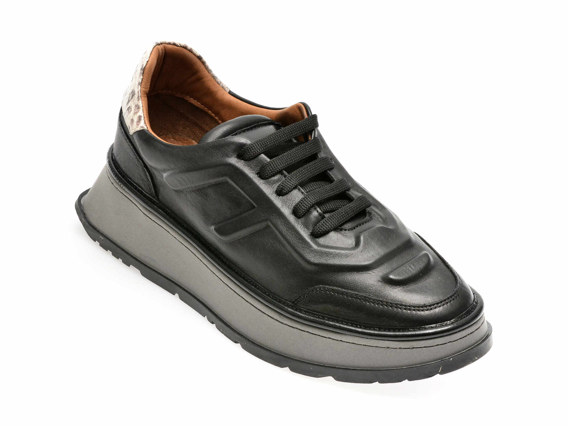 Pantofi GRYXX negri, 514056, din piele naturala