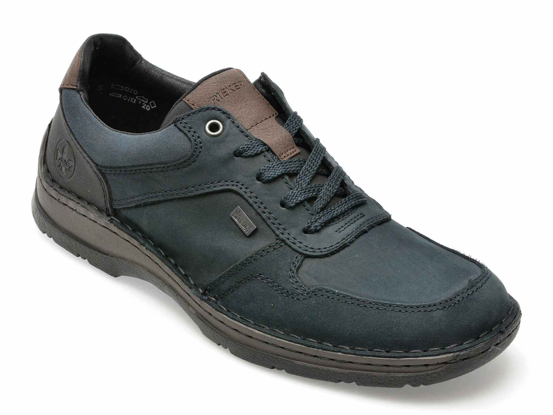 Pantofi RIEKER bleumarin, 5301, din piele naturala