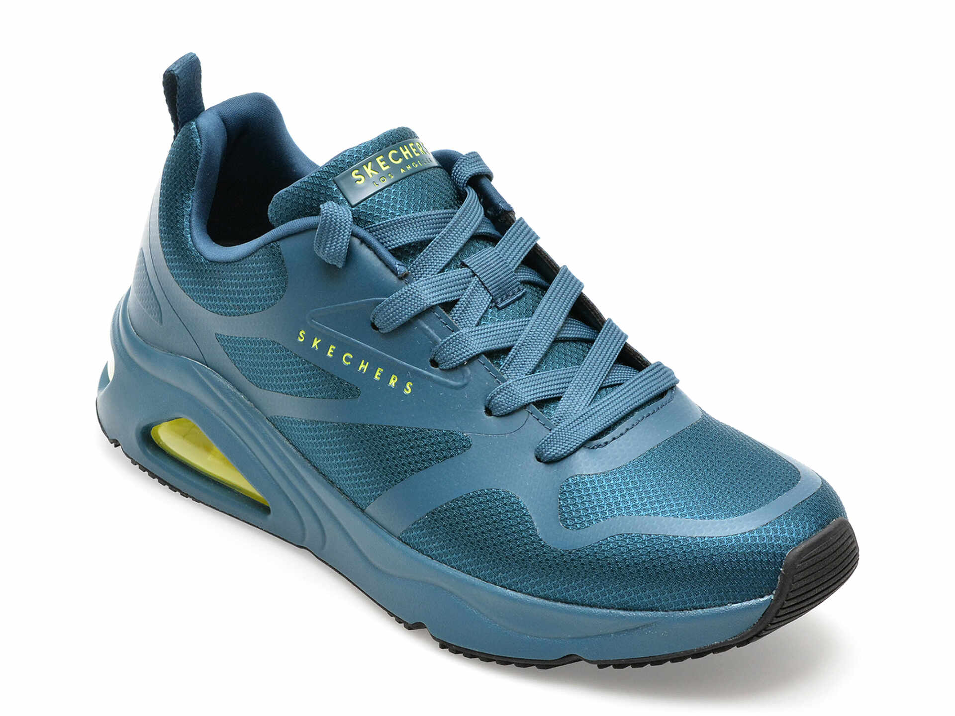 Pantofi SKECHERS albastri, TRES-AIR UNO-MODER, din material textil