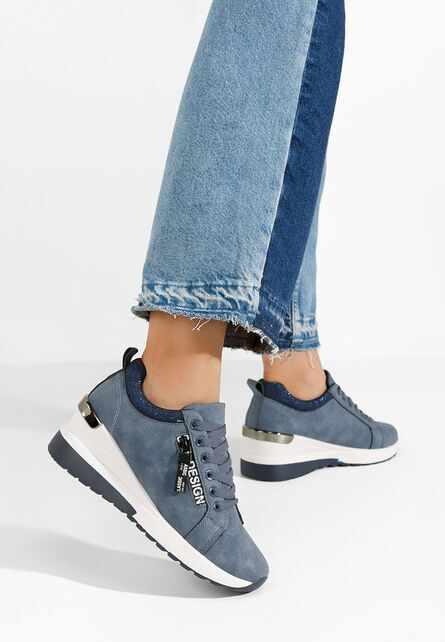 Sneakers cu platforma Sevima albastri