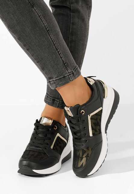 Sneakers cu platforma Velola negri