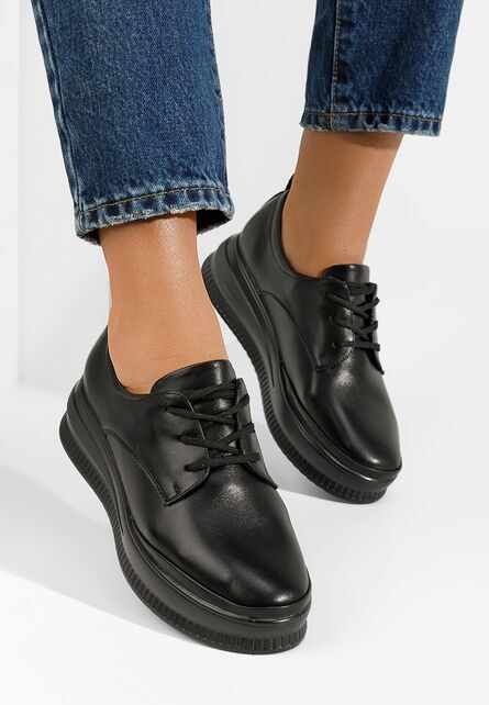 Pantofi casual cu platformă Thisa negri