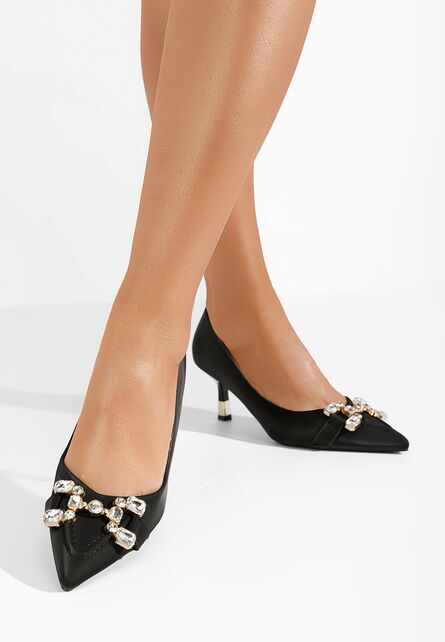 Pantofi stiletto eleganti Glamor negri